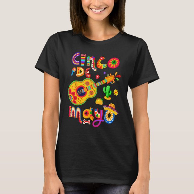 Cinco De Mayo Lets Fiesta Squad 5 De Mayo Mexican  T-Shirt (Front)