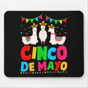 Cinco De Mayo Llama Fiesta Funny Party Vibe May 5t Mouse Mat