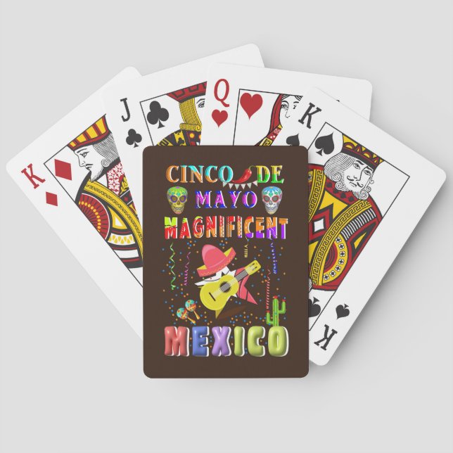 Cinco de Mayo Magnificent Mexico Playing Cards (Back)