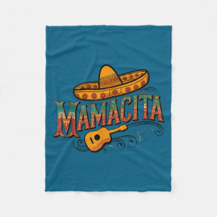 Cinco de mayo mamacita flower mama cita mexican fleece blanket