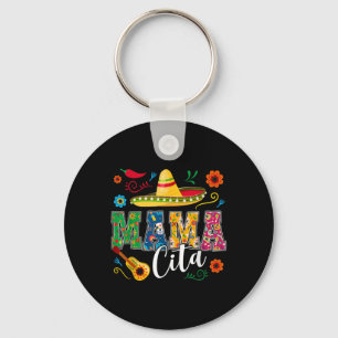 Cinco De Mayo Mamacita Flower Mama Cita Mexican  Key Ring