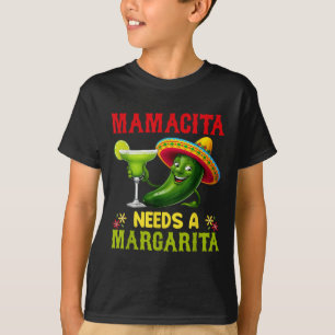 Cinco De Mayo Mamacita Needs A Margarita Funny T-Shirt