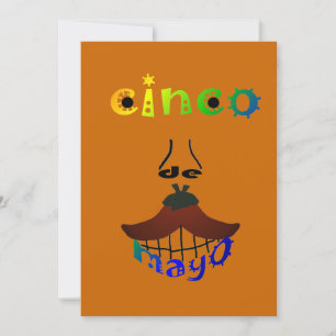 Cinco De Mayo Man Customisable Party Invitation