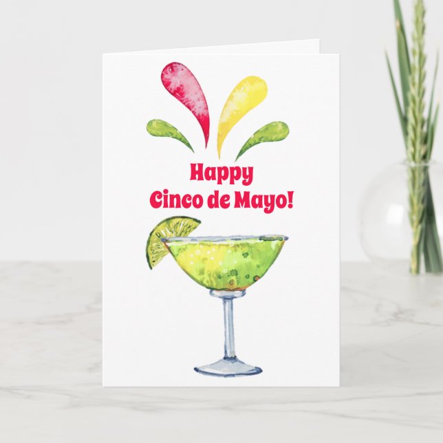 Cinco de Mayo Margarita Card (Front)