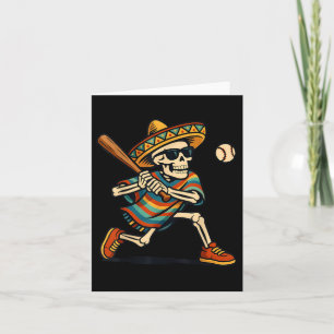 Cinco De Mayo Mariachi Skeleton Baseball Mexican S Card