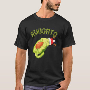 Cinco De Mayo Meow Avogato Cat Avocado Santa Hat T-Shirt