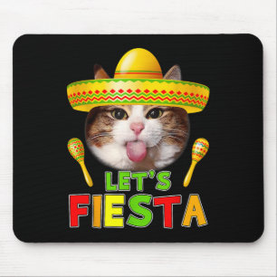 Cinco De Mayo Meow Lets Fiesta Mexican Cactus Cute Mouse Mat