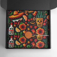Cinco de Mayo. Mexican bright cartoon pattern