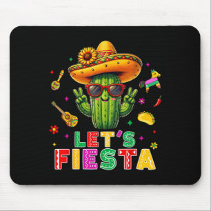 Cinco de mayo mexican cactus funny lets fiestaCinc Mouse Mat