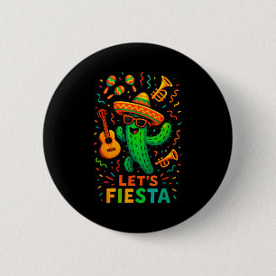Cinco de mayo mexican cactus party funny letsCinco 6 Cm Round Badge