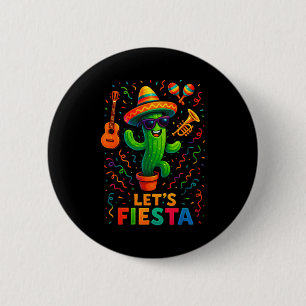 Cinco de mayo mexican cactus party funny letsCinco 6 Cm Round Badge