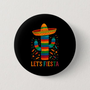 Cinco de mayo mexican cactus party funny letsCinco 6 Cm Round Badge