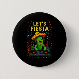 Cinco de mayo mexican cactus party funny letsCinco 6 Cm Round Badge