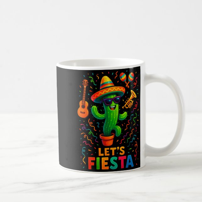 Cinco de mayo mexican cactus party funny letsCinco Coffee Mug (Right)