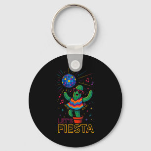 Cinco de mayo mexican cactus party funny letsCinco Key Ring