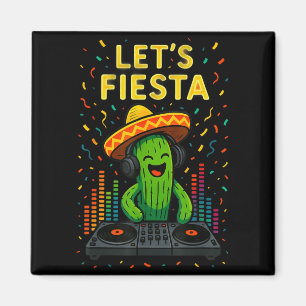 Cinco de mayo mexican cactus party funny letsCinco Magnet