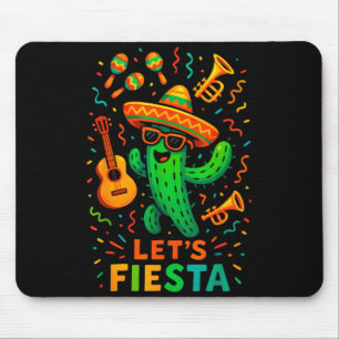 Cinco de mayo mexican cactus party funny letsCinco Mouse Mat