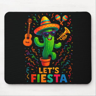 Cinco de mayo mexican cactus party funny letsCinco Mouse Mat