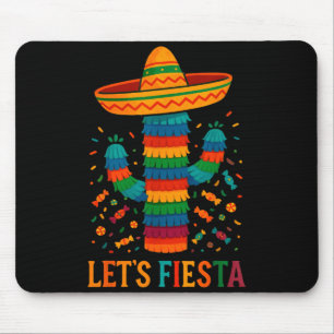 Cinco de mayo mexican cactus party funny letsCinco Mouse Mat