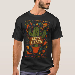 Cinco de mayo mexican cactus party funny letsCinco T-Shirt