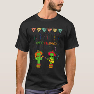 Cinco De Mayo Mexican Cactus Sing T-Shirt