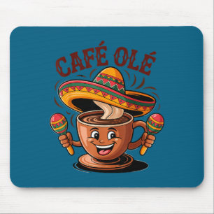 Cinco de mayo mexican café ole coffee funny mouse mat