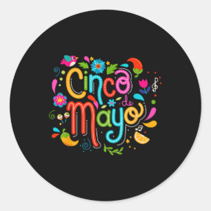 Cinco De Mayo Mexican Fiesta Celebrate 5 De Mayo M Classic Round Sticker