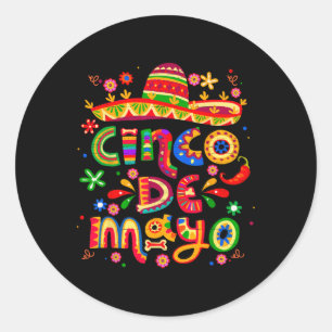 Cinco De Mayo Mexican Fiesta Celebrate 5 De Mayo M Classic Round Sticker