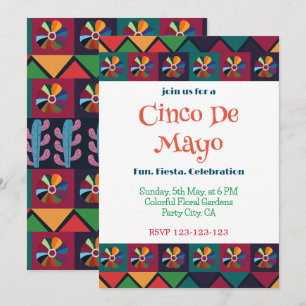 Cinco De Mayo Mexican Fiesta Party Invitation