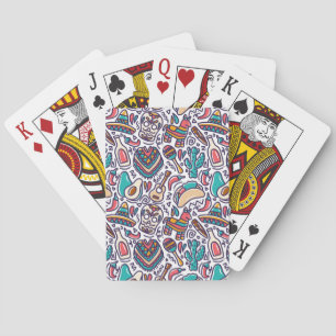 Cinco De Mayo Mexican Fiesta Seamless Pattern Playing Cards
