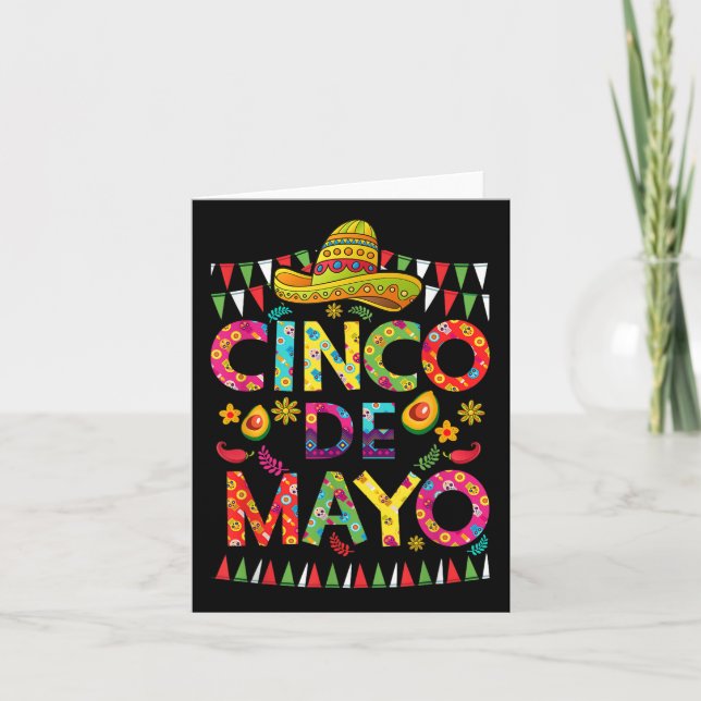 Cinco De Mayo Mexican Fiesta Squad 5 De Mayo For M Card (Front)