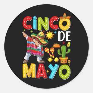 Cinco De Mayo Mexican Fiesta Squad 5 De Mayo For M Classic Round Sticker