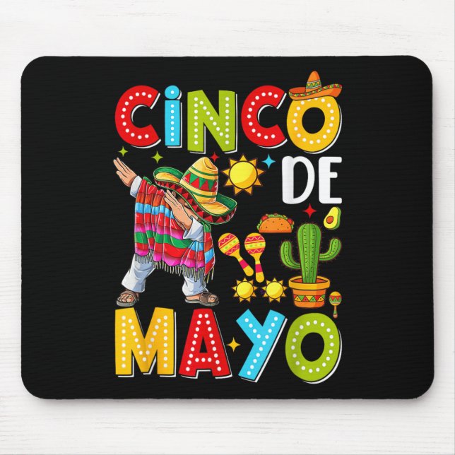 Cinco De Mayo Mexican Fiesta Squad 5 De Mayo For M Mouse Mat (Front)