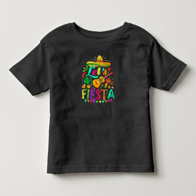 Cinco De Mayo Mexican Guitar Cactus T-Shirt (Front)