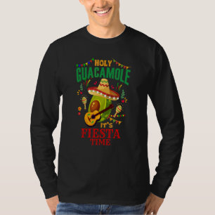 Cinco De Mayo Mexican Holy Guacamole Fiesta Time 2 T-Shirt