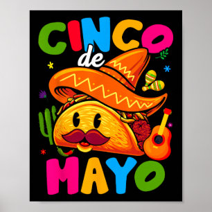 Cinco De Mayo Mexican Party Lets Fiesta Squad 5 De Poster