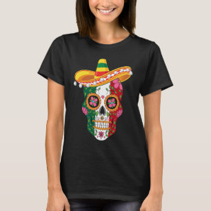 Cinco de Mayo mexican skull celebrate fiesta T-Shirt