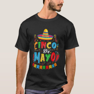 Cinco de Mayo Mexican Taco Guitar Fiesta Cinco de T-Shirt