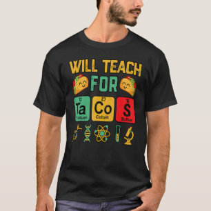 Cinco De Mayo Mexican Teacher Funny Will Teach For T-Shirt