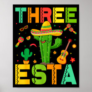 Cinco De Mayo Mexican Themed Party 3rd Birthday Th Poster