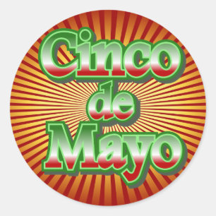 Cinco de Mayo Mexico May 5 Design Classic Round Sticker