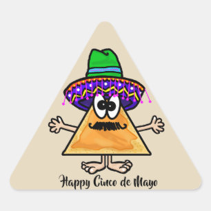 Cinco de Mayo Nacho Chip Stickers