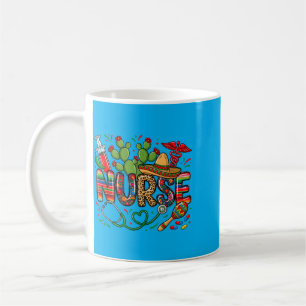 Cinco De Mayo Nurse Coquette Bow Stethoscope Coffee Mug