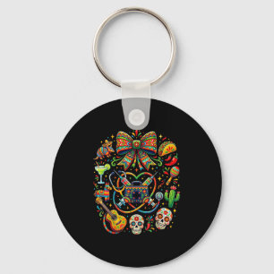 Cinco de mayo nurse coquette bow stethoscope key ring