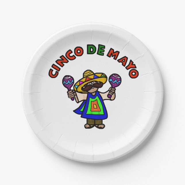 Cinco de Mayo Paper Party Plates (Front)