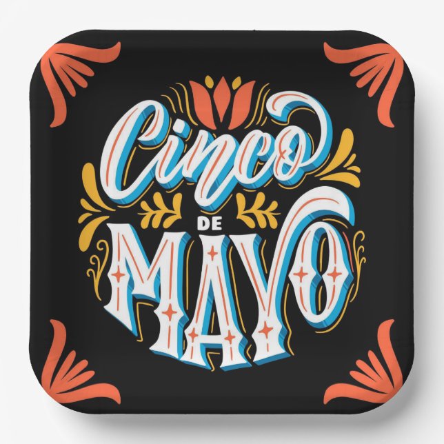 Cinco De Mayo  Paper Plate (Front)