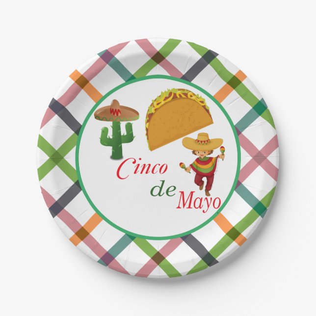 Cinco de Mayo Paper Plate (Front)