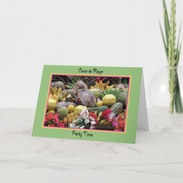 Cinco de Mayo Party Card Fresh Fruit (Front)