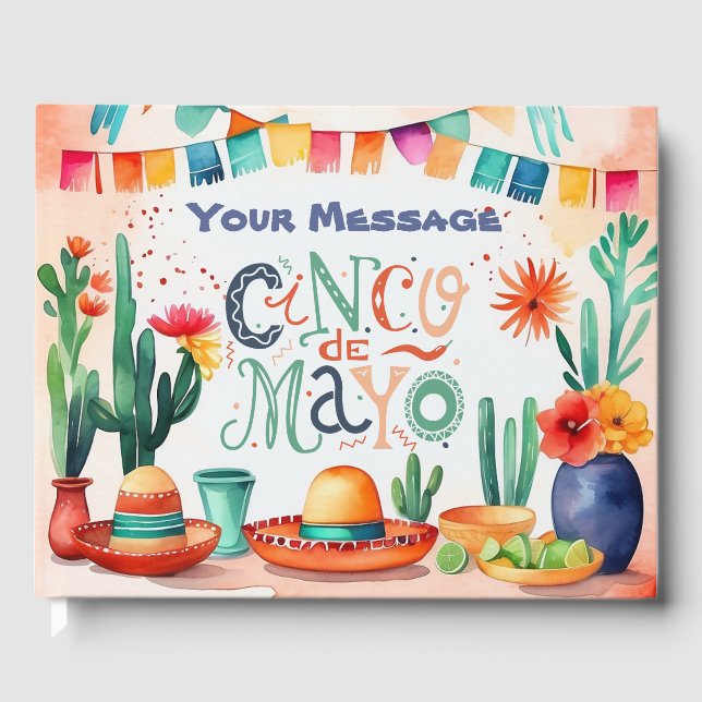 Cinco De Mayo Party Guest Book (Front)