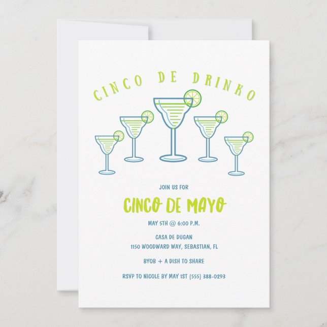 Cinco de Mayo Party Invitation (Front)